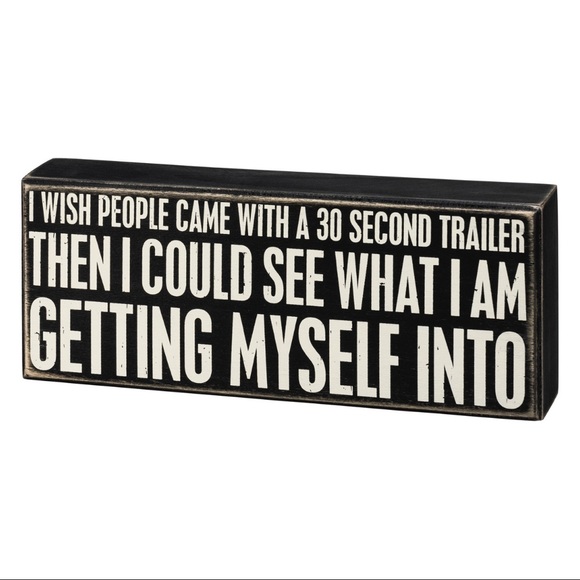 ❗️LAST ONE❗️Primitives By Kathy Wood Block Sign - See What I’m Getting Into NEW! - Picture 5 of 8